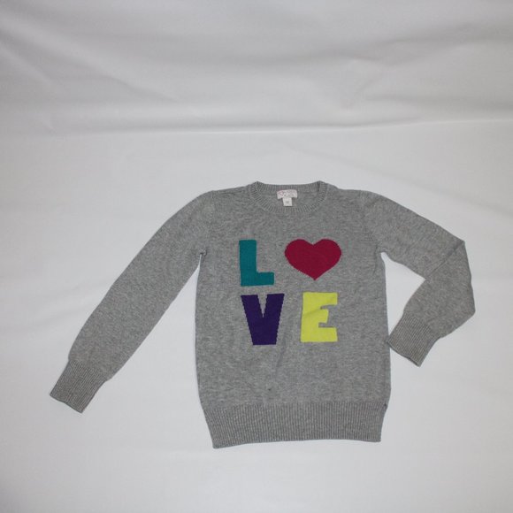 🌈Children's Place Girl Grey Sweater Long Sleeve - Picture 2 of 6